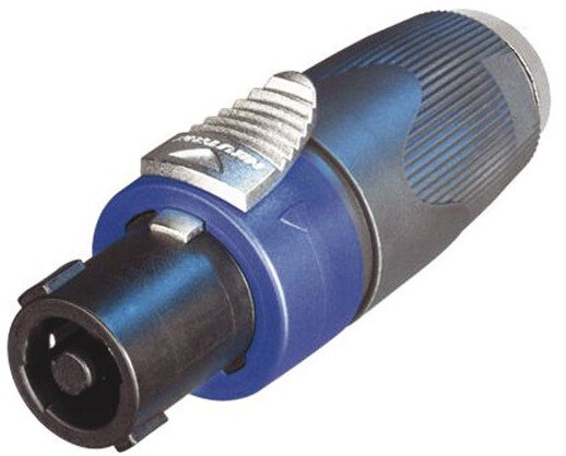 connector Nl4fx/2-polige 1/4&quot; Jack 7 cm staal zwart