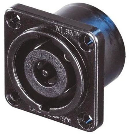 luidsprekerconnector 3,8 x 3,8 cm staal zwart