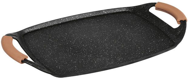 grillplaat Black Rose 47 x 29 cm aluminium zwart