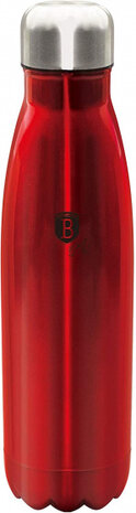 drinkfles Burgundy vacu&uuml;m 0,5 liter RVS rood