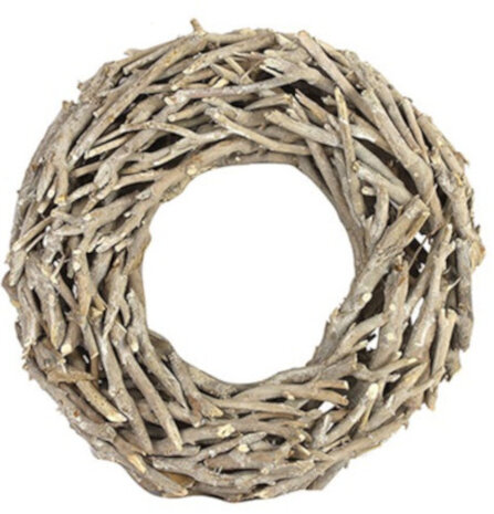 kerstkrans Benjamin 69 x 18 cm hout naturel