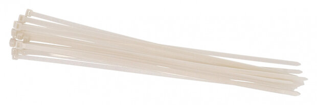 kabelbinders 7,2 x 400 mm wit 20 stuks