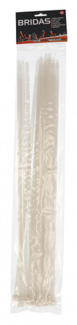 kabelbinders 7,5 x 450 mm wit 20 stuks