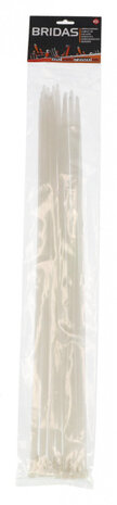 kabelbinders 7,2 x 500 mm wit 20 stuks