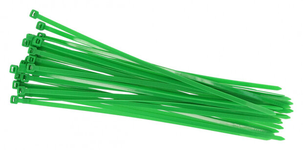 kabelbinders 4,8 x 250 mm groen 30 stuks