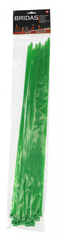 kabelbinders 7,5 x 450 mm groen 20 stuks