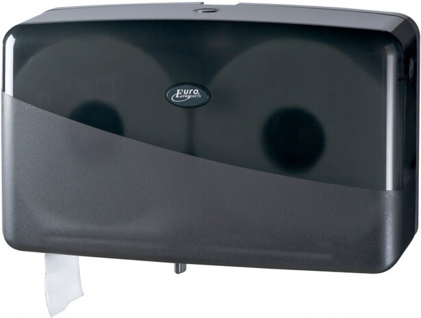 toiletroldispenser mini-duo jumbo 40 cm zwart