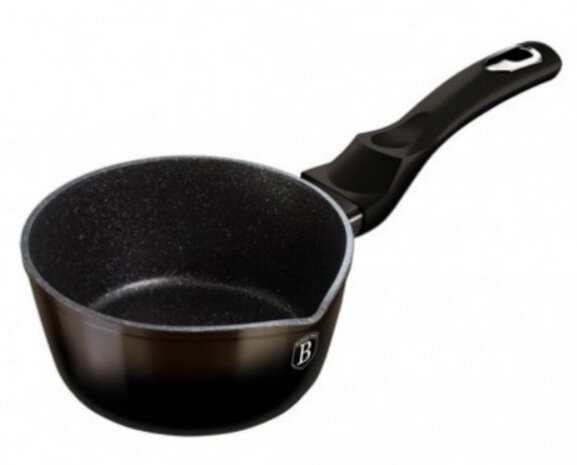 sauspan Shiny Black 16 cm aluminium zwart