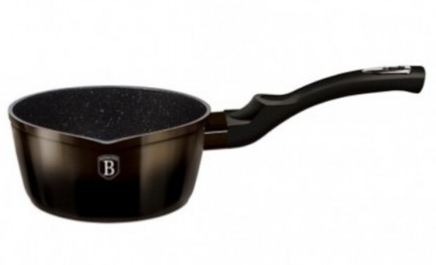 sauspan Shiny Black 16 cm aluminium zwart