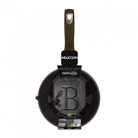 sauspan Shiny Black 16 cm aluminium zwart