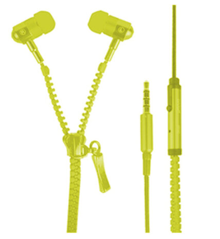 oordopjes met rits 3,5 mm 1 meter geel