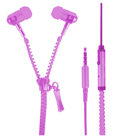 oordopjes met rits 3,5 mm 1 meter roze