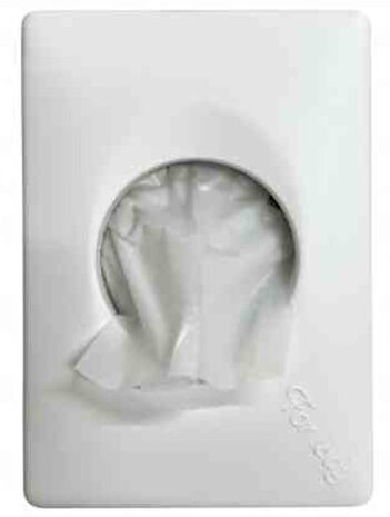 damesverbandzakhouder Quartz 13,5 x 9,5 cm wit