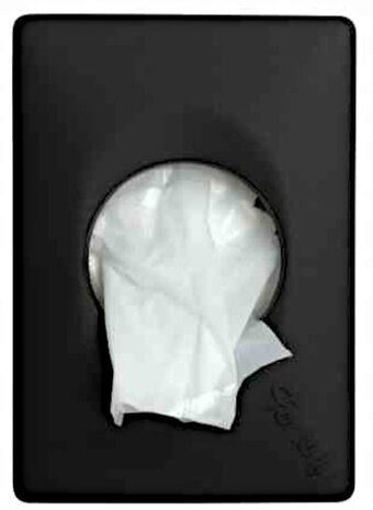 damesverbandzakhouder Quartz 13,5 x 9,5 cm zwart