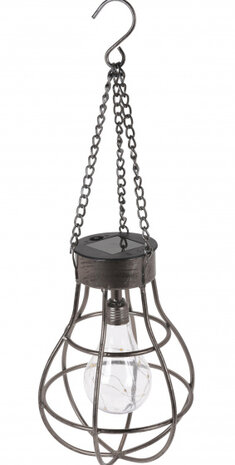 hanglamp solar led 26 x 18 cm staal zwart 3-delig