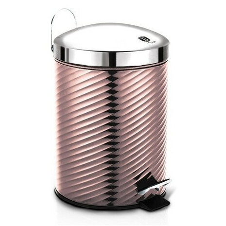 pedaalemmer I-Rose 7 liter 34 cm RVS roze
