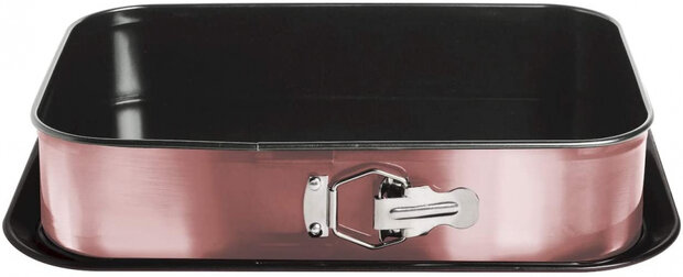 springvorm I-Rose 39 x 27 x 7,5 cm staal roze