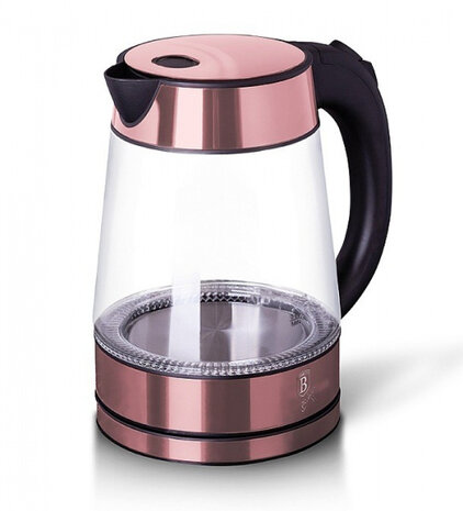 waterkoker I-Rose 1,7 liter 2200W glas ros&eacute;goud