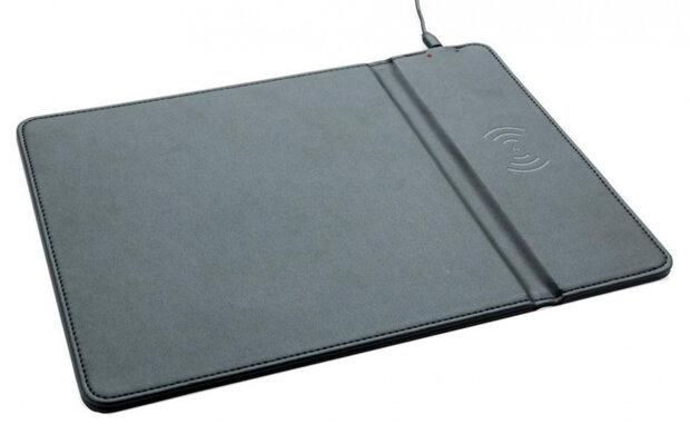 oplader/muismat draadloos 5W polyurethaan zwart