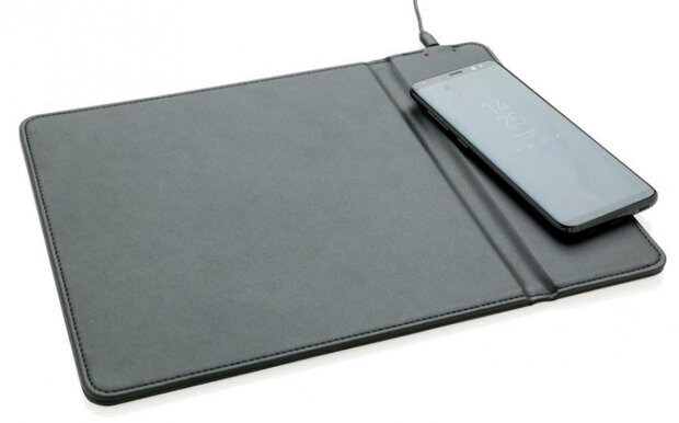 oplader/muismat draadloos 5W polyurethaan zwart