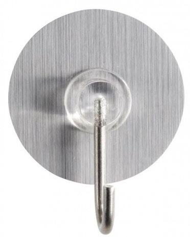 wandhaken Static-Loc 3,8 x 2,1 cm RVS zilver 4 stuks