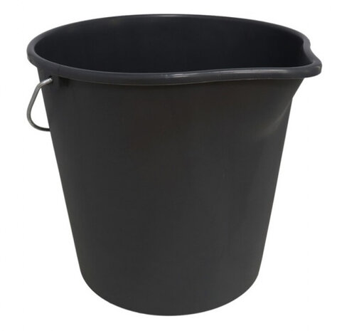 emmer 12 liter 31,5 x 30,5 x 27,5 cm zwart
