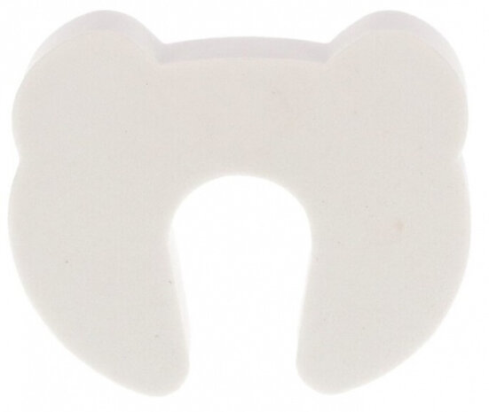 deurstopper 12 x 17 cm rubber wit