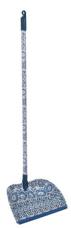 veegschep opvouwbaar 85 x 25 cm blauw/wit