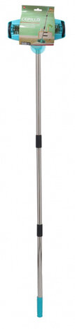 bezem 120 cm aluminium blauw