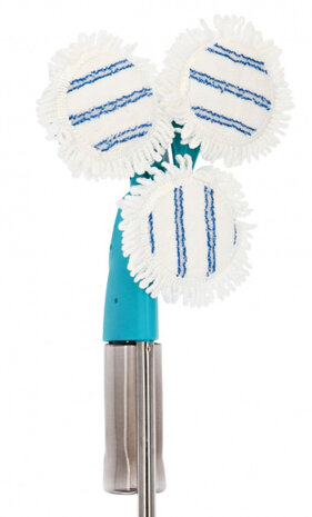 vloerwisser met reservoir 120 cm aluminium blauw