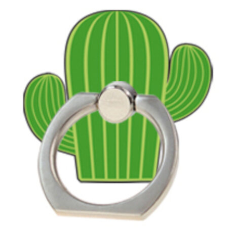 telefoonbuttons Cactus 5 cm staal groen