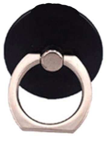 telefoonbutton 4 cm polypropyleen zwart
