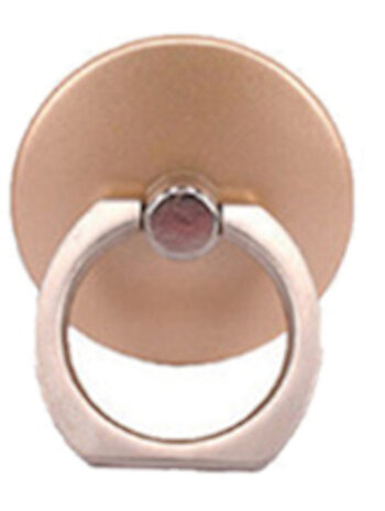 telefoonbutton 4 cm polypropyleen goud