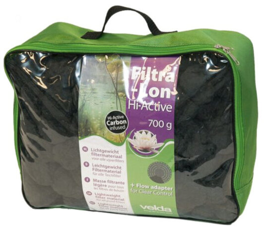 filterbollen Filtralon Hi-Active 700 gram texitel zwart