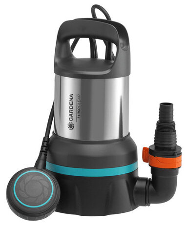 dompelpomp 11000 L/H 300W RVS zilver/zwart