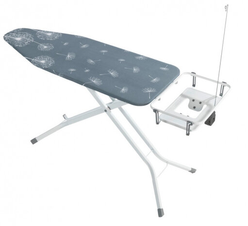 strijkplank Professional 130 x 48 cm staal wit/grijs