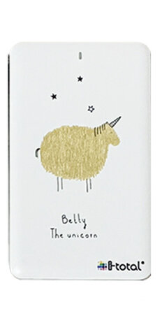 powerbank Betty 4000mAh 19,7 x 9,7 x 1,5 cm wit