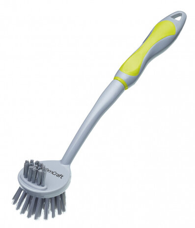 afwasborstel duo 30 cm grijs/groen