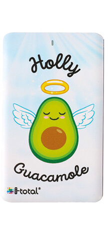 powerbank Holly 5000mAh 19,7 x 9,7 x 1,5 cm blauw/wit