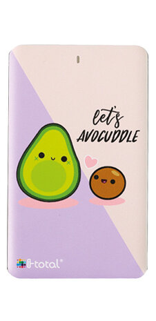 powerbank Avocuddle 4000mAh 19,7 x 9,7 x 1,5 cm paars