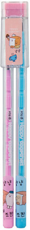 vulpotloden junior roze/blauw 3-delig
