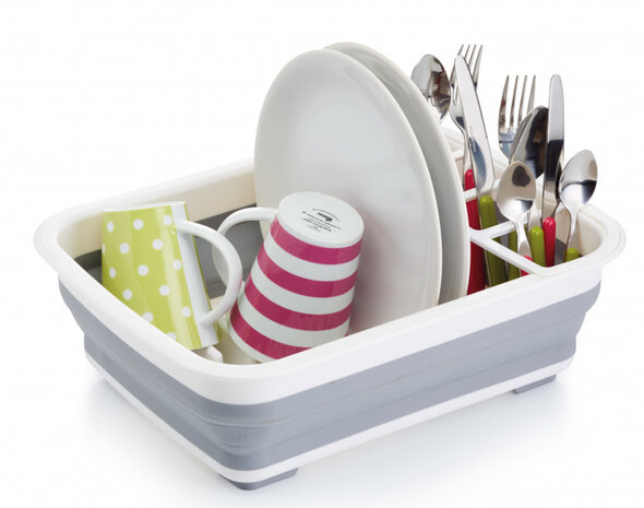 afdruiprek 38 x 29,5 cm grijs/wit