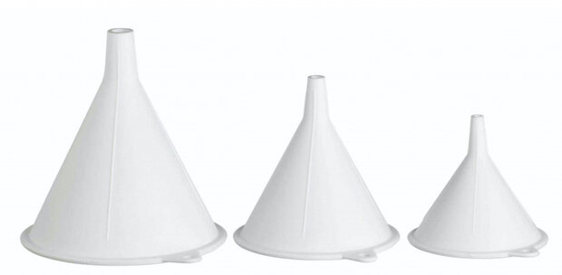 trechters 6,5 x 8 x 10 cm polypropylene wit