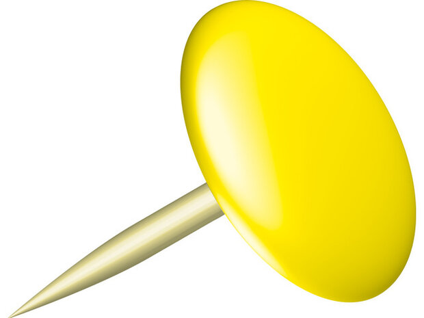 punaises Sun 9,5 mm messing geel/goud 100 stuks