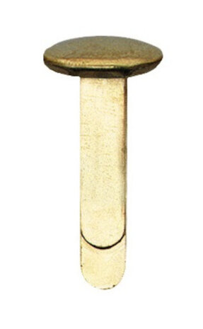 splitpennen 12 x 7 mm messing goud 100 stuks