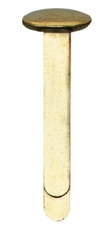 splitpennen 17 x 7 mm messing goud 100 stuks
