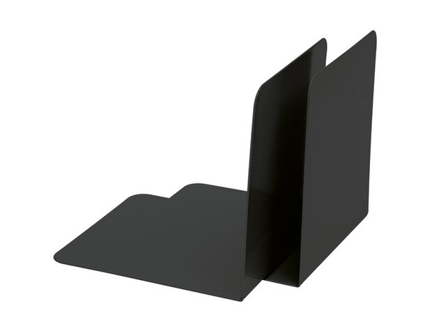 boekensteun 8,5 x 14 cm staal zwart 2 stuks