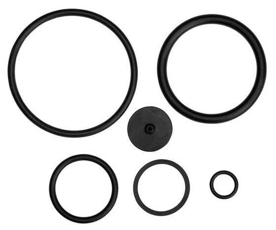 afdichtkit Pomp- en drukspuiten rubber zwart 6-delig