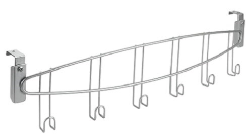 kapstok Onda 55 x 4 x 11 cm RVS zilver