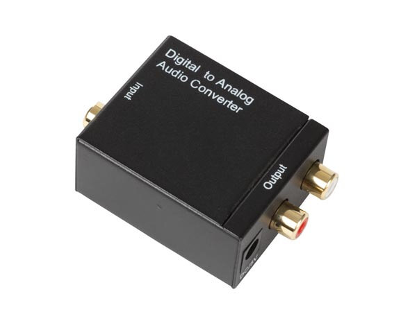 audioconvertor digitaal naar analoog 0,5W ABS zwart